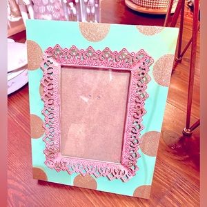 Pink Glam Polka Dot Frame